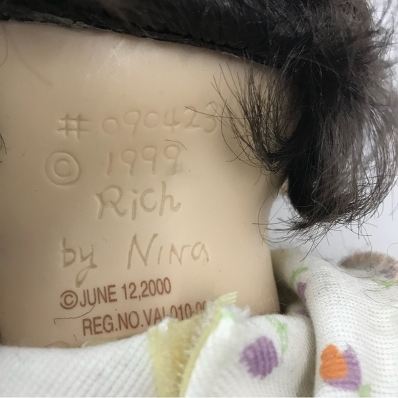 Collectors Vintage 20” baby boy Doll 1999 Rich by Nina #090423 original clothes - Picture 10 of 16